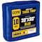 Core Tarps Heavy Duty Tarp, 60 ft L x 0.5 mm H x 30 ft W, 10 Mil, Blue, Polyethylene CT-605-30X60 - alternate 1